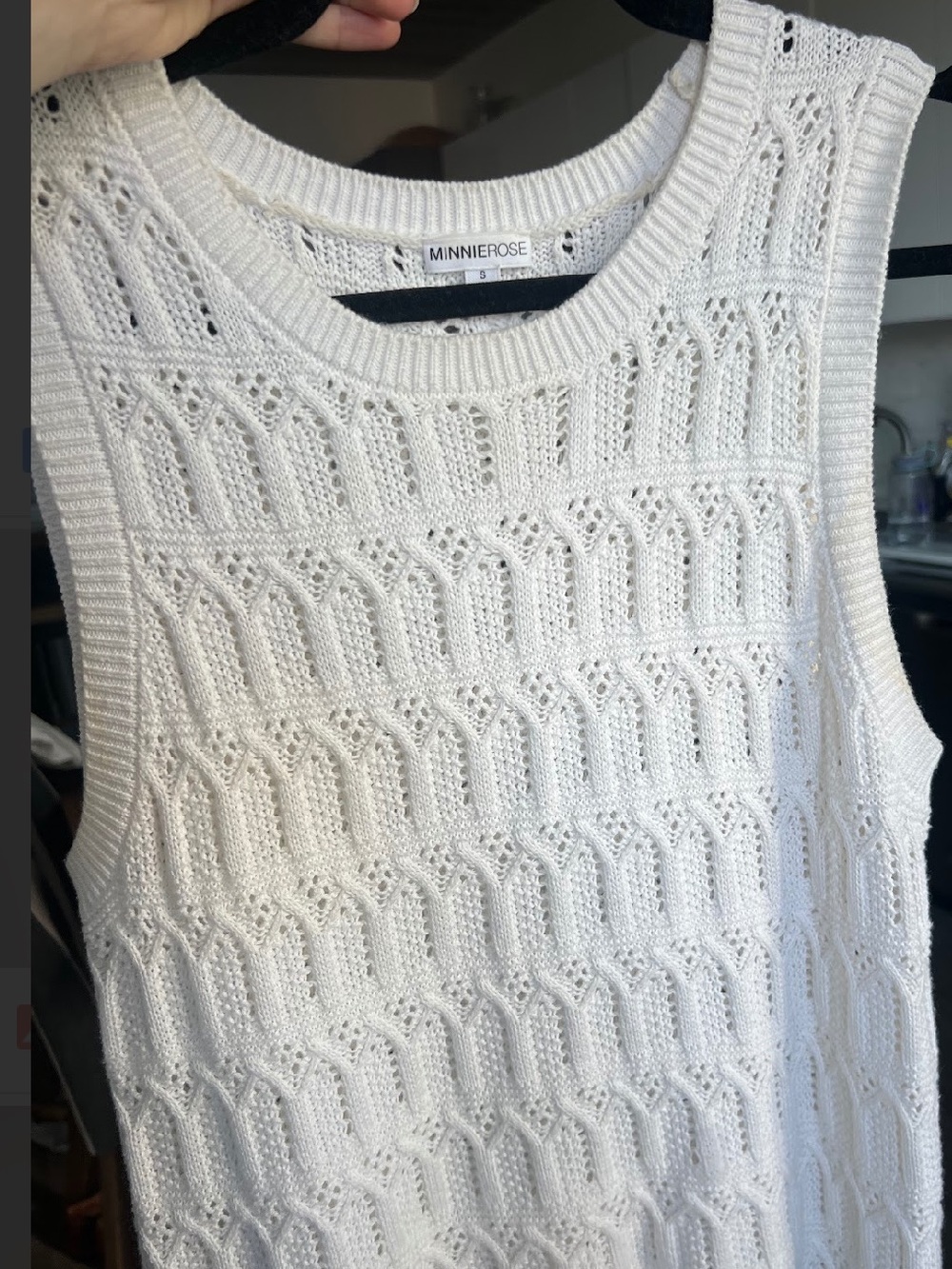Minnie Openwork Knit Tank - Picture 3 of 3